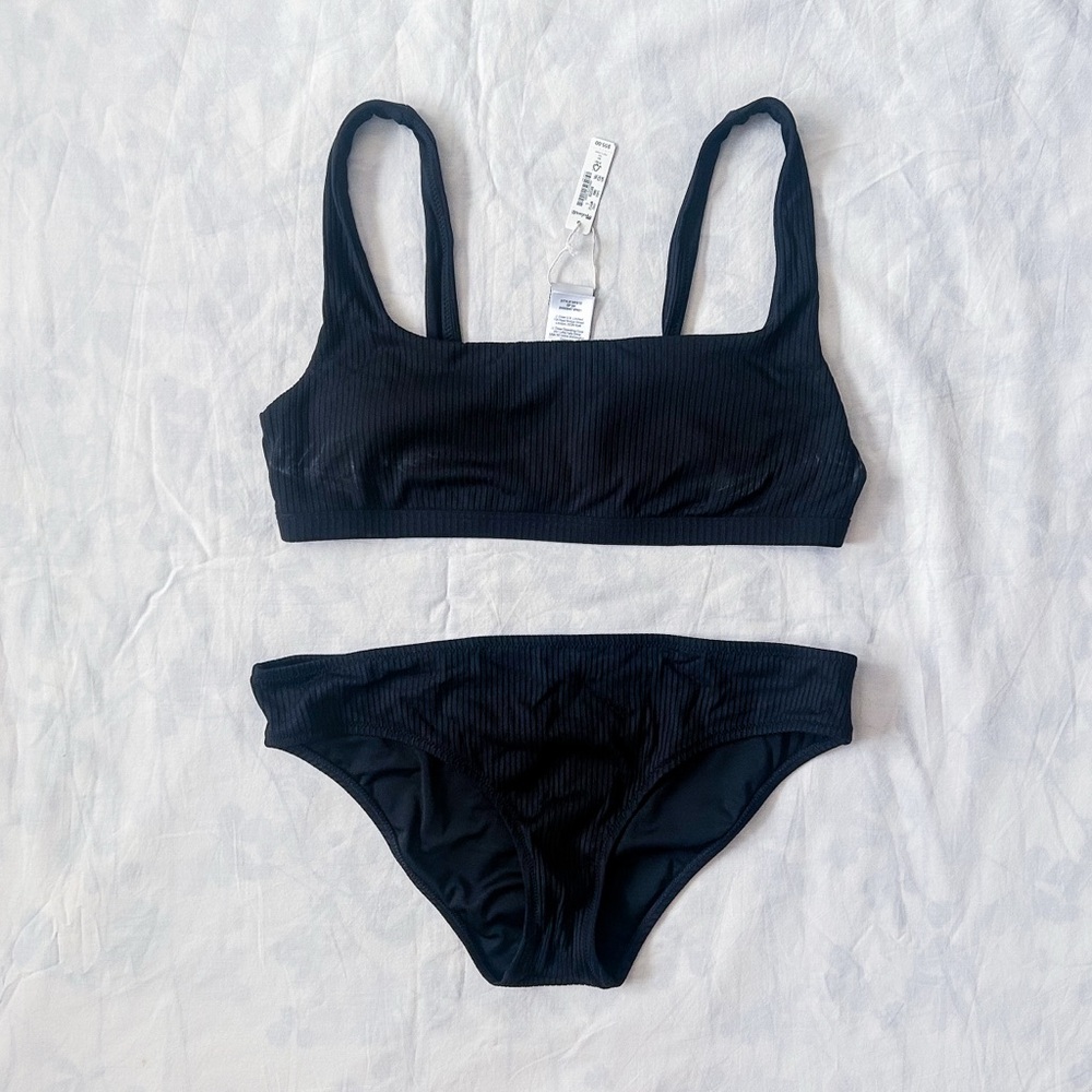 Madewell Ribbed Bikini Set - BRAND NEW! (Size: L)